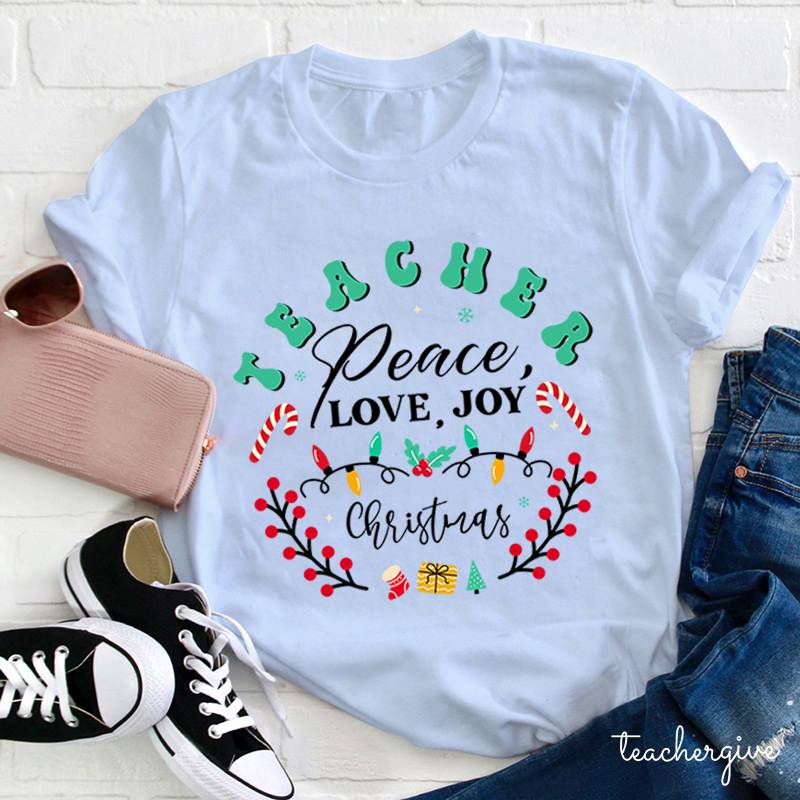 May Peace And Happiness Be With You Always Teacher T-Shirt