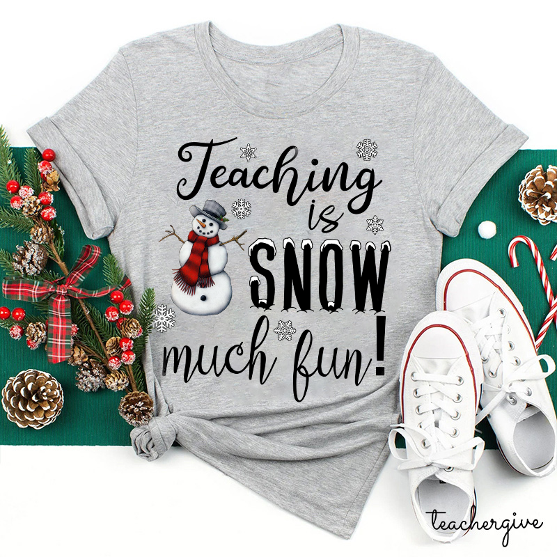 Teaching Is Snow Much Fun Teacher T-Shirt
