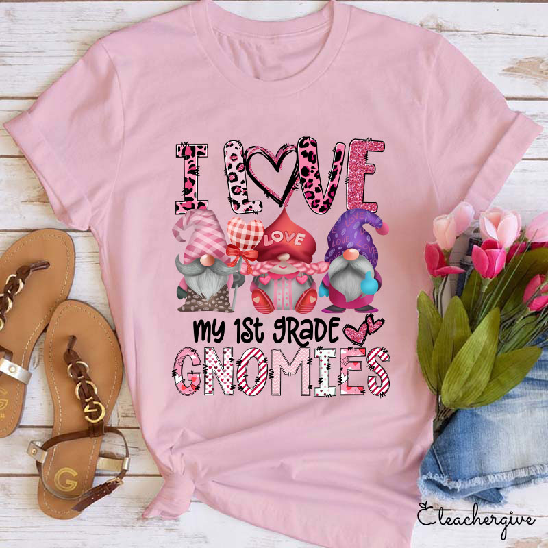 Personalized I Love My Gnomies Teacher T-Shirt