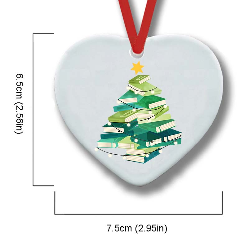 Christmas Book Ceramic Ornament