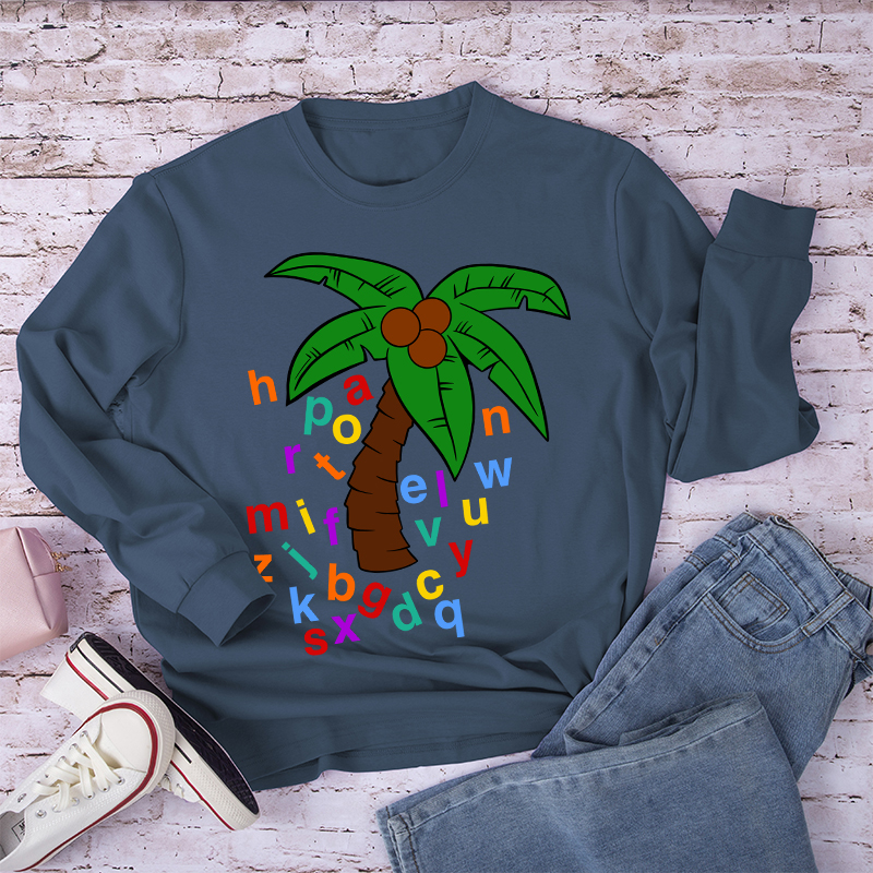 Chicka Chicka Boom Boom Tree Long Sleeve T-Shirt