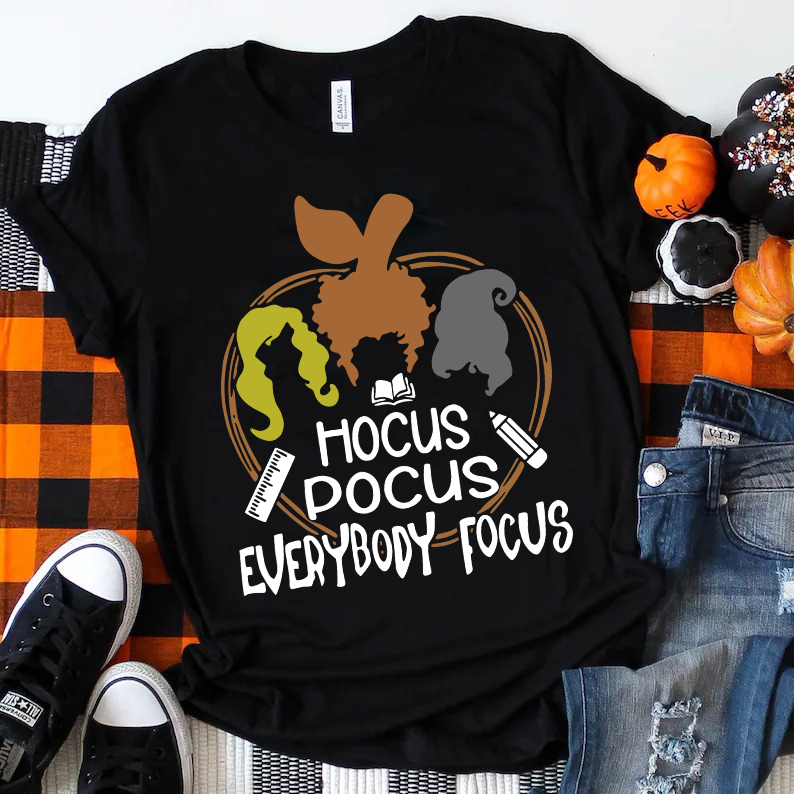 Hocus Pocus Everybody Focus Witch T-Shirt