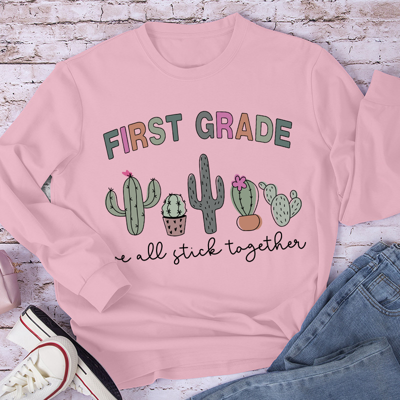 Personalized We All Stick Together Long Sleeve T-Shirt