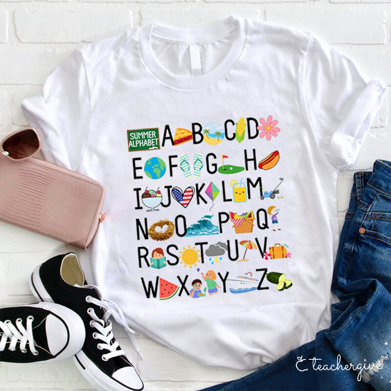 Summer Alphabet Teacher T-Shirt