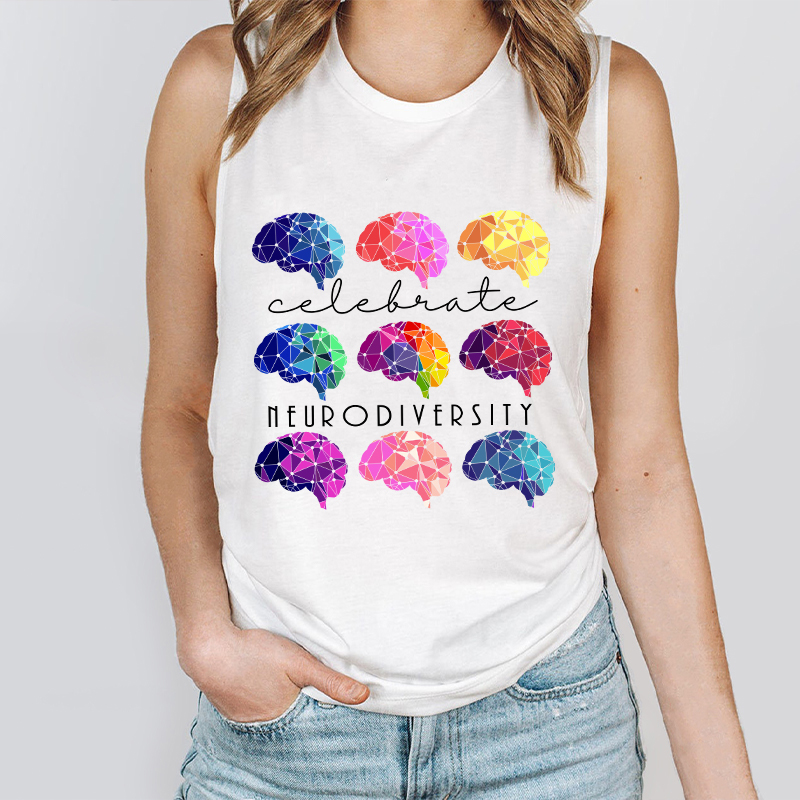 Celebrate Neurodiversity Teacher Tank Top