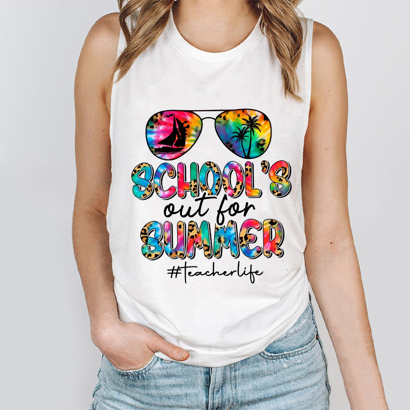 Schools Out For Summer Teacher Tank Top