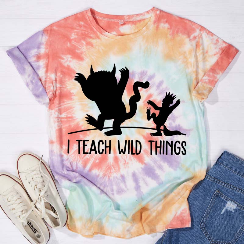 Where The Wild Things Are Teacher Tie-dye T-Shirt