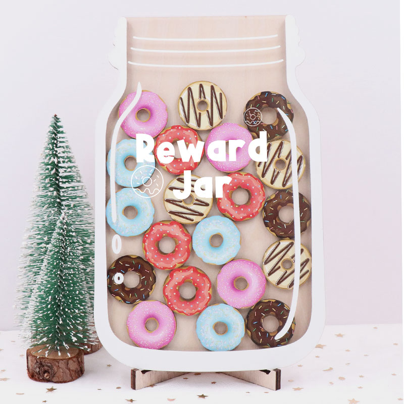 Personalized Fill The Jar With Cute Donuts Teacher Reward Jar