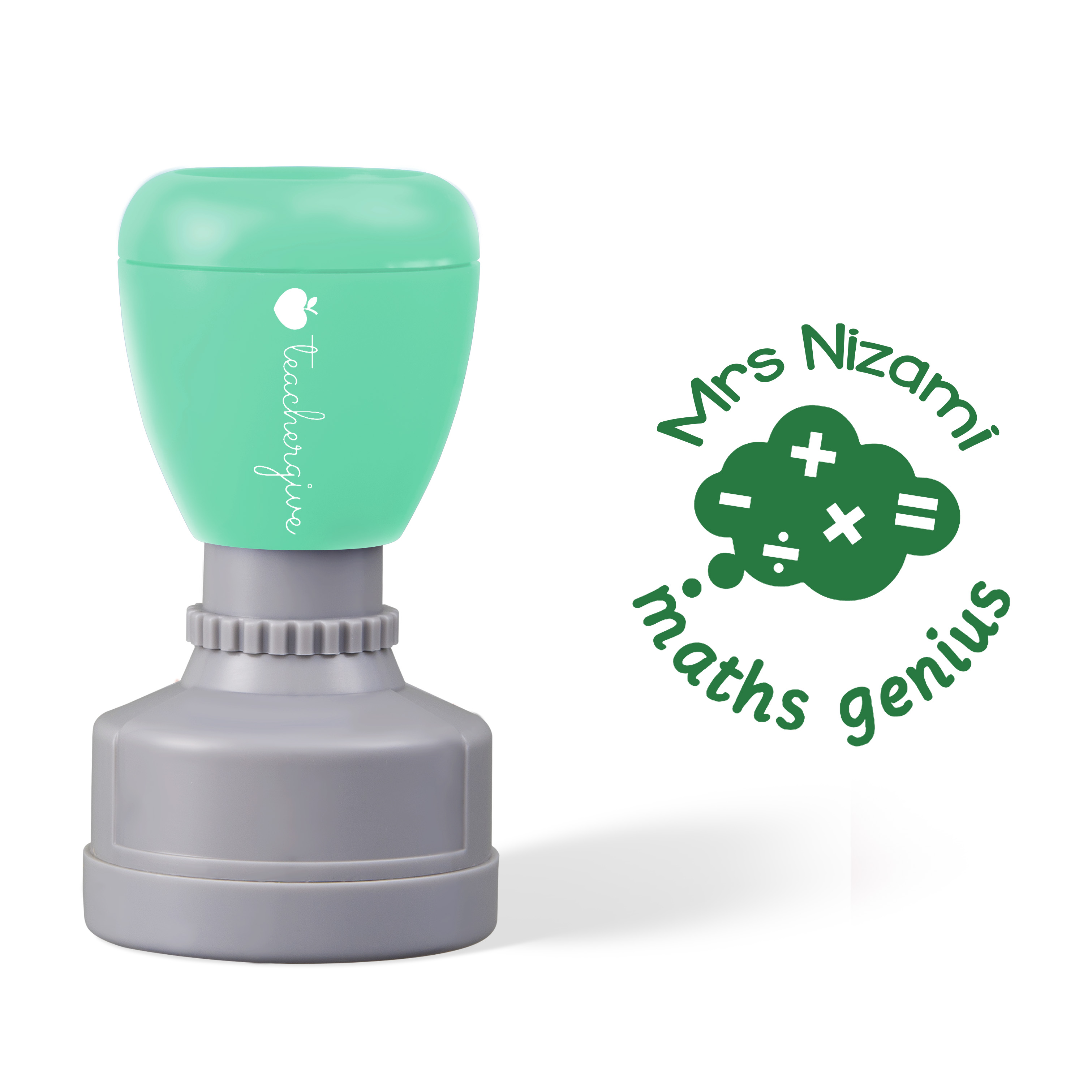 Personalized Maths Genius Stamp