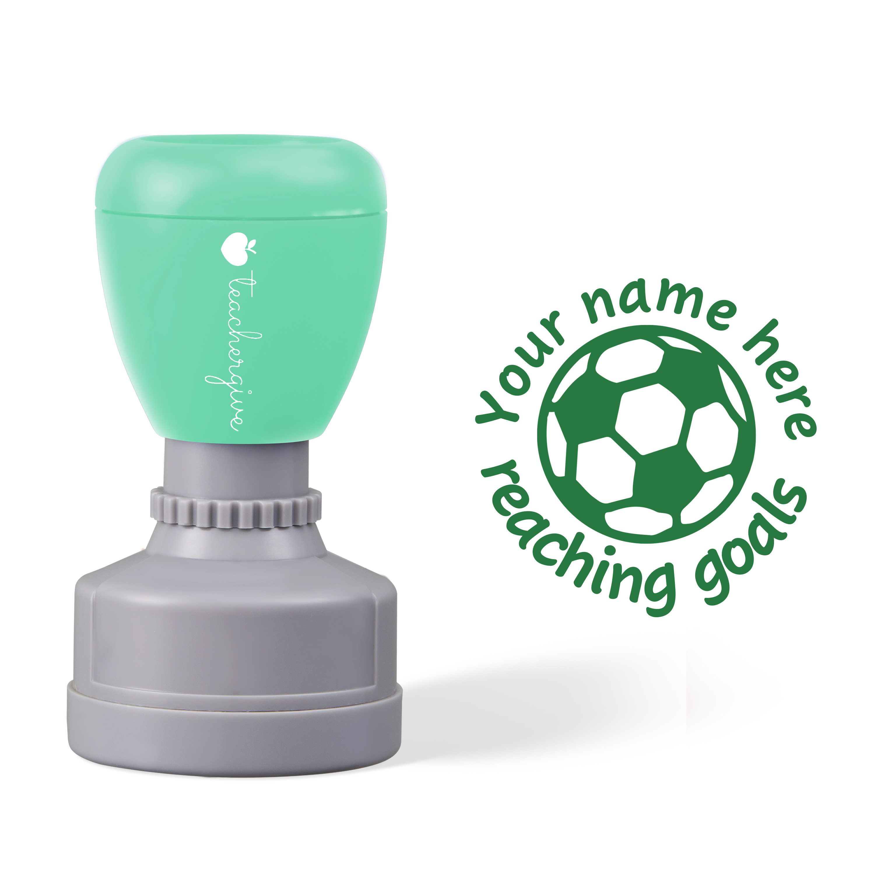 Personalized Goals Football Stamp