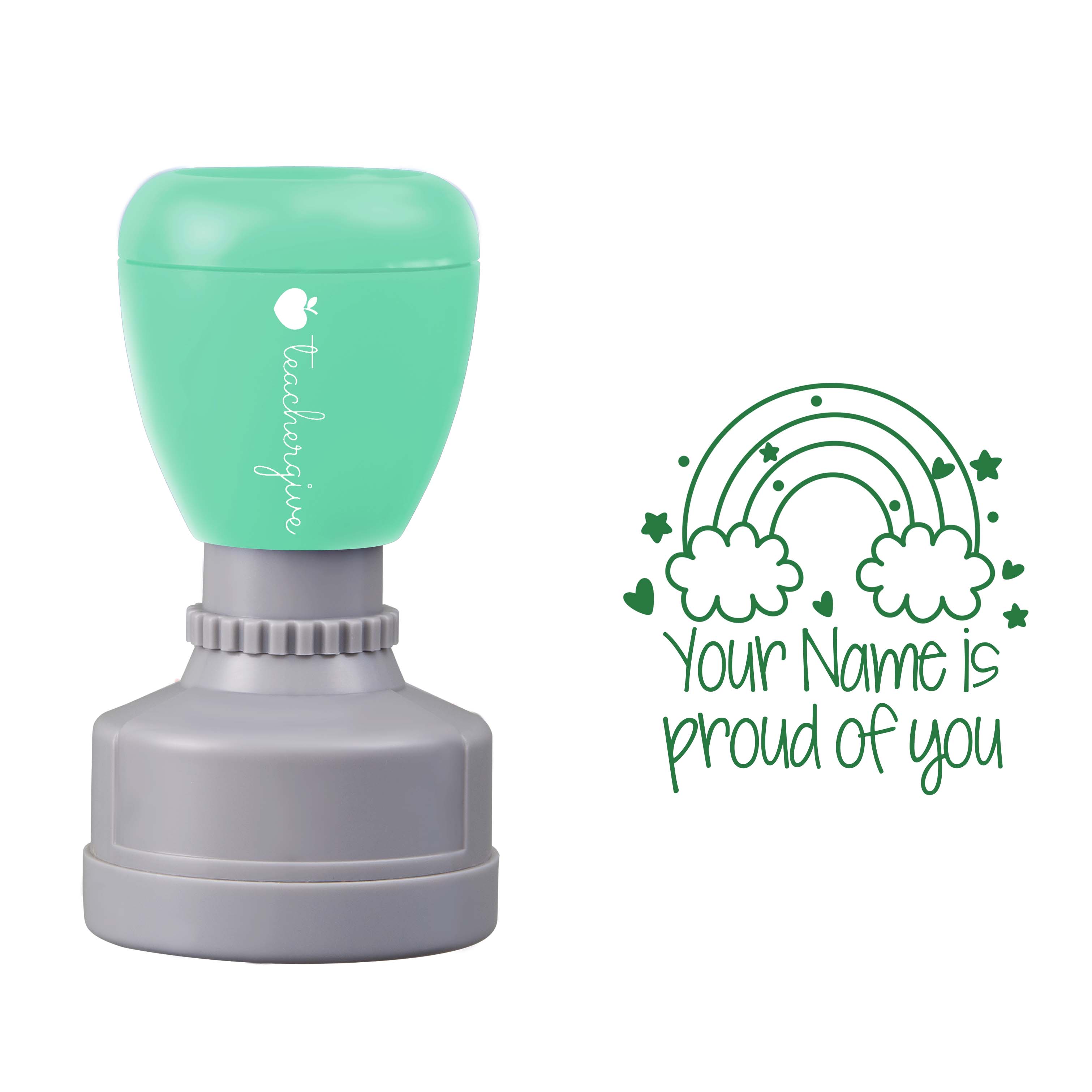 Personalized Is Proud Of You Teacher Stamp