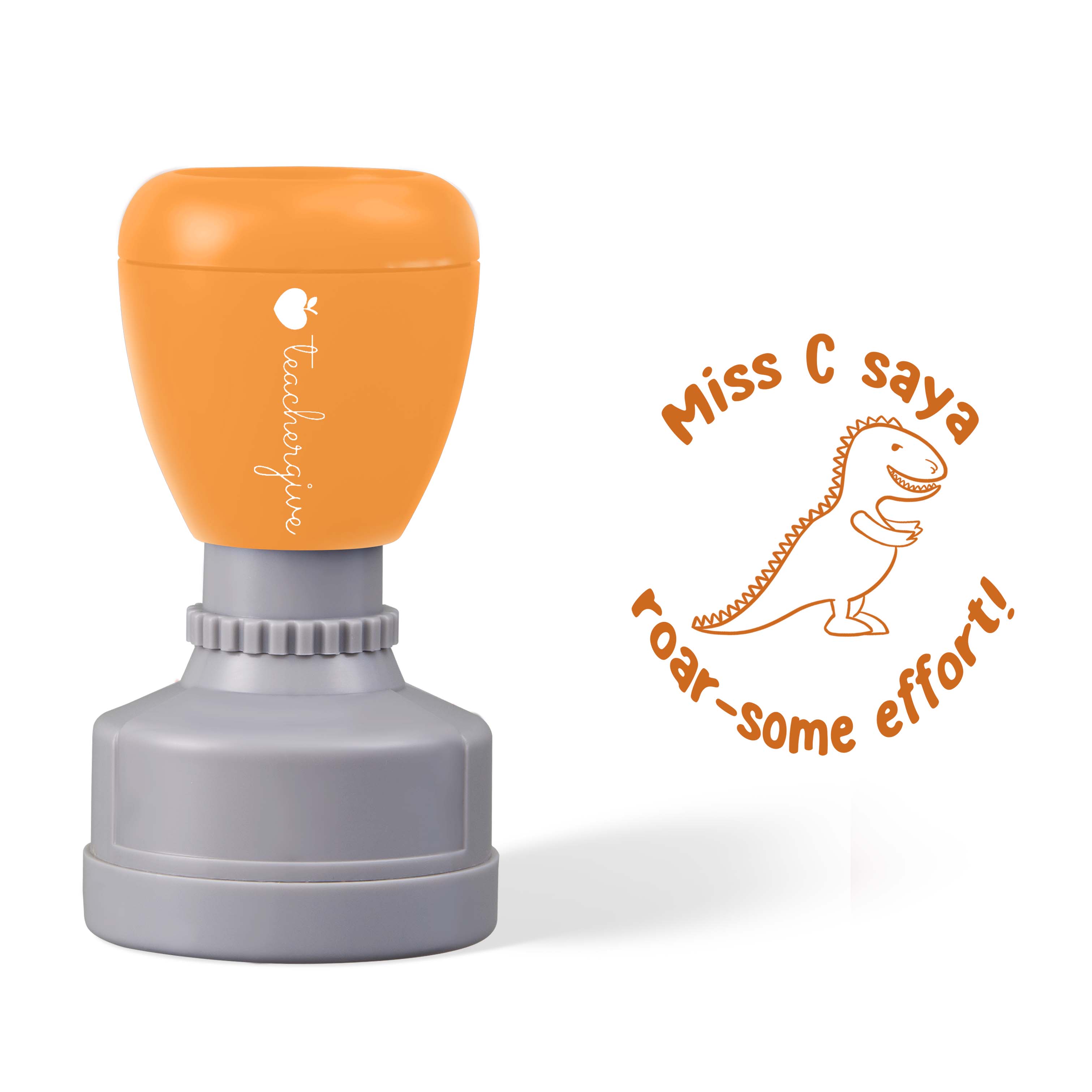 Personalized  Roar-some Effort Teacher Stamp