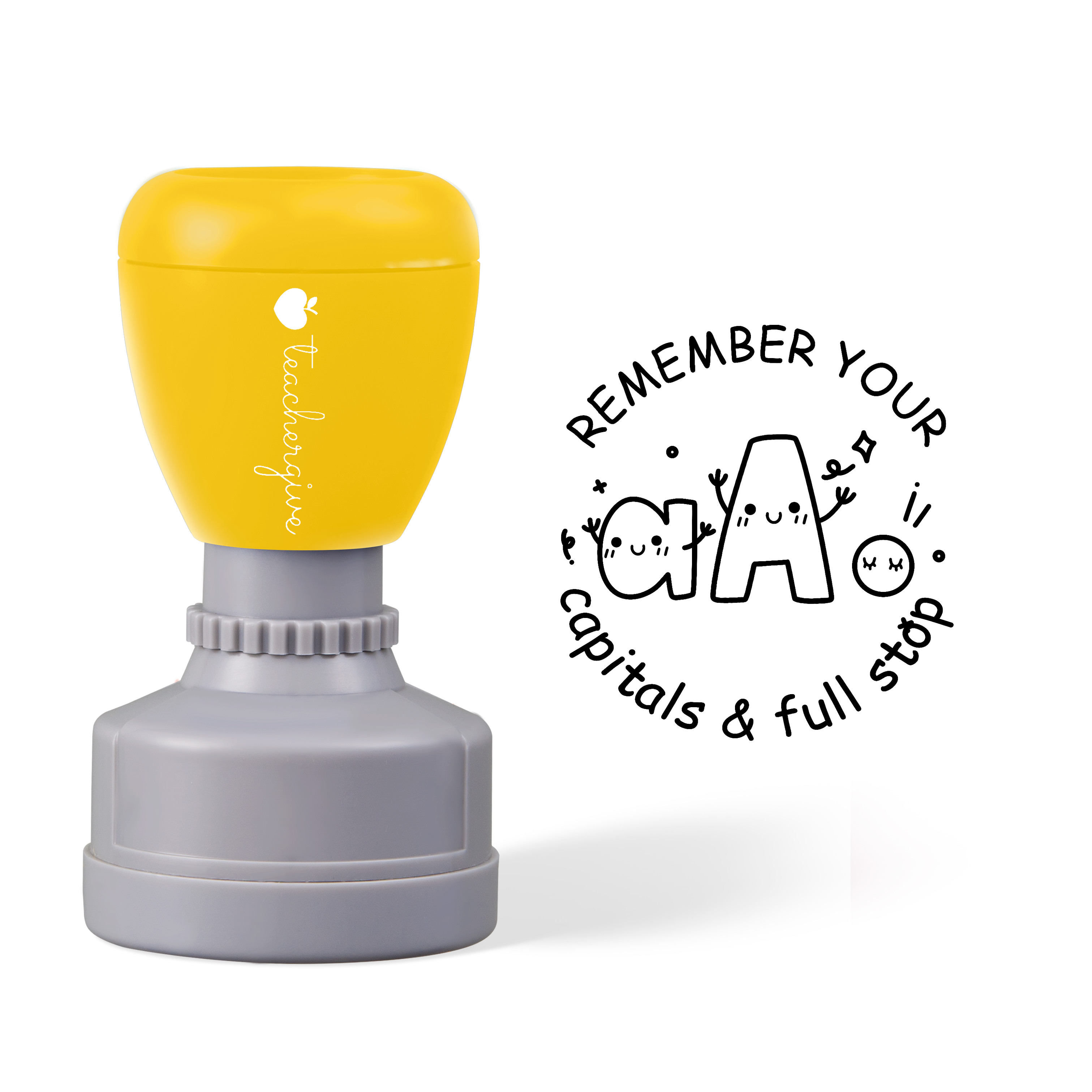 Remember Your Capitals And Full Stop Stamp