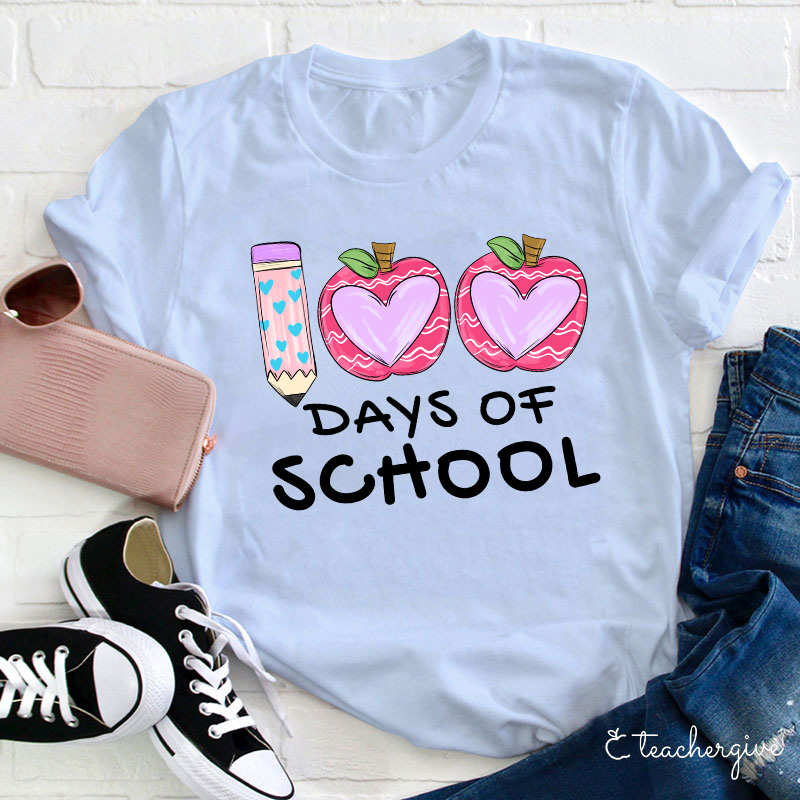 100 Days Of School Teacher T-Shirt