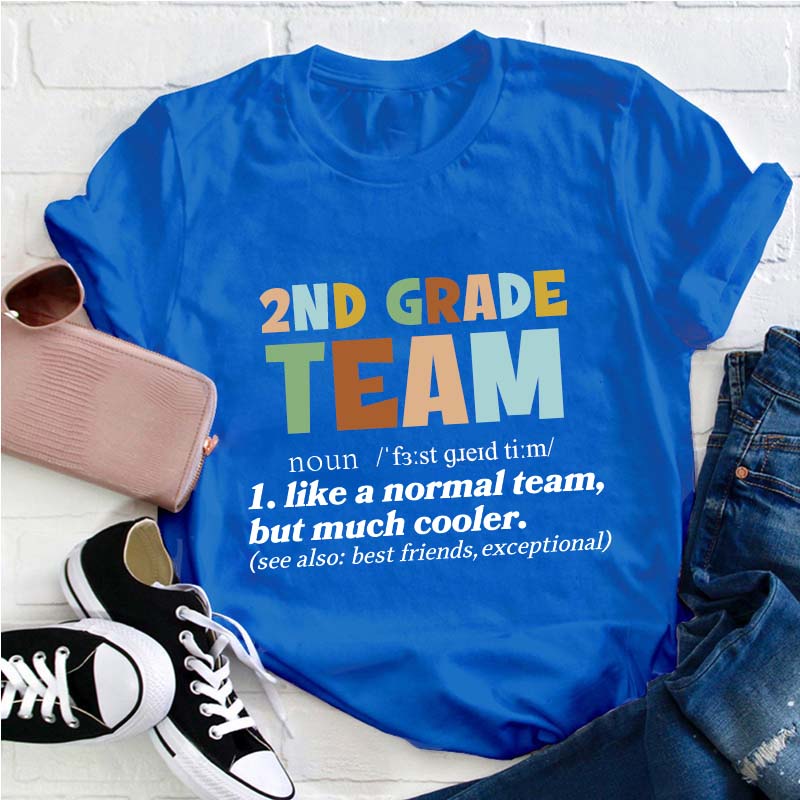 Personalized Grade Team Definition Teacher T-Shirt