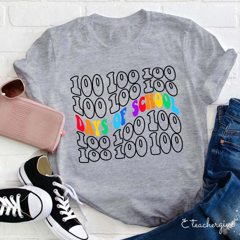 100 Days Of School Teacher T-Shirt