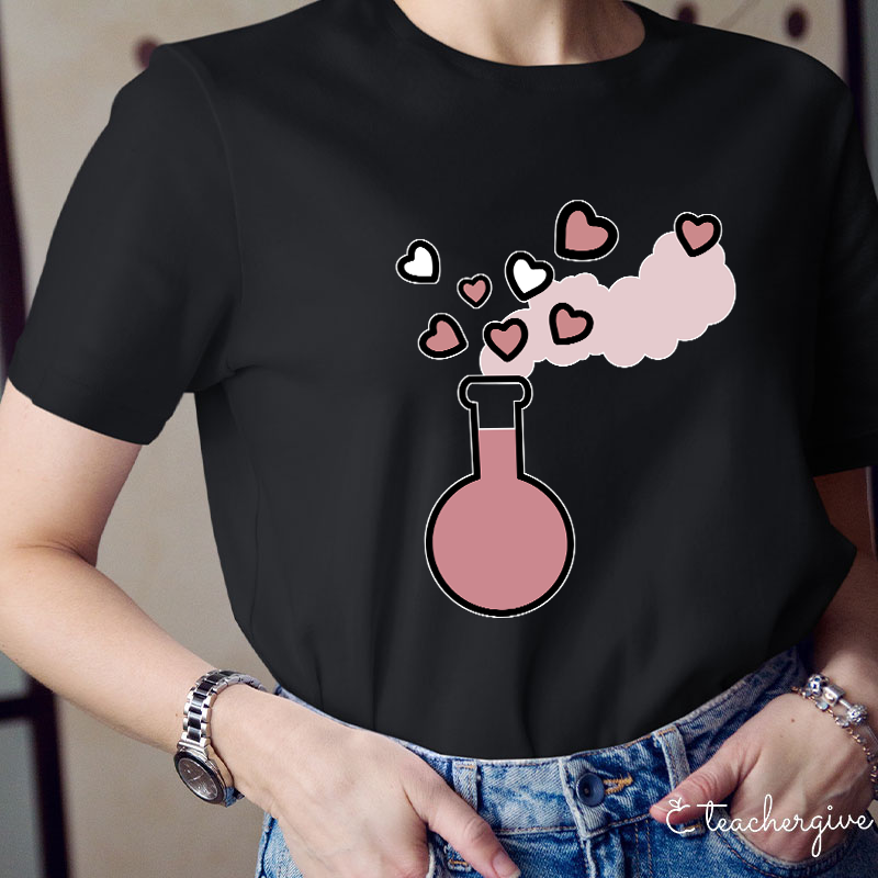 Valentine Vibes Science Teacher T-Shirt