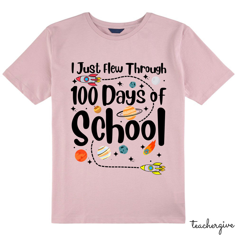 I Just Flew Through 100 Days Of School Kids T-Shirt