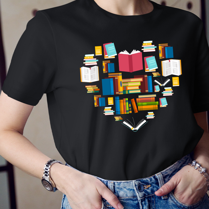 Fill Your Heart With Books T-Shirt
