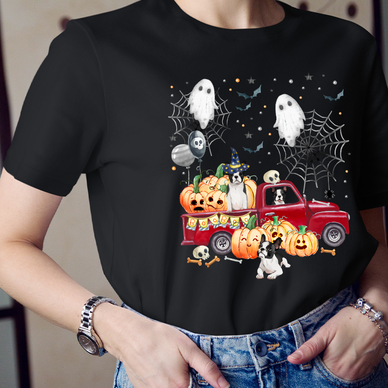 Halloween Pumpkin Car T-Shirt