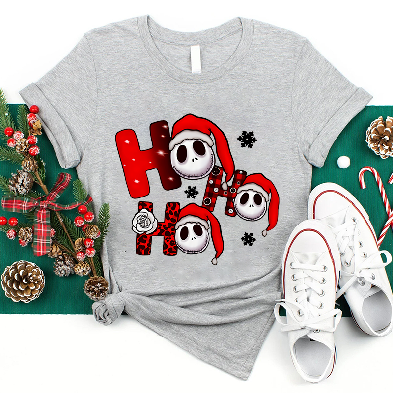 HO HO HO The Nightmare Before Christmas Teacher T-Shirt