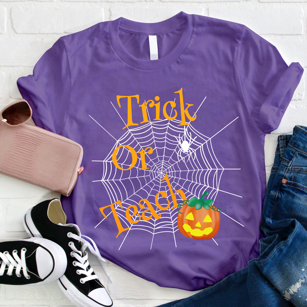 Trick Or Teach Spider Web T-Shirt