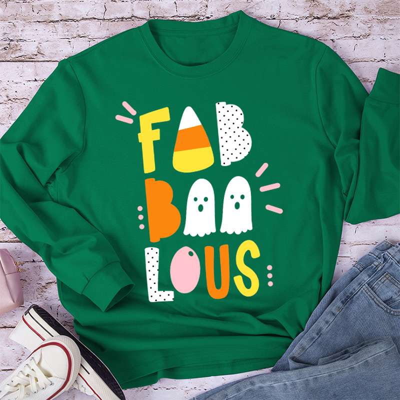 Fab Boo Lous Happy Sunny Vibes Long Sleeve T-Shirt