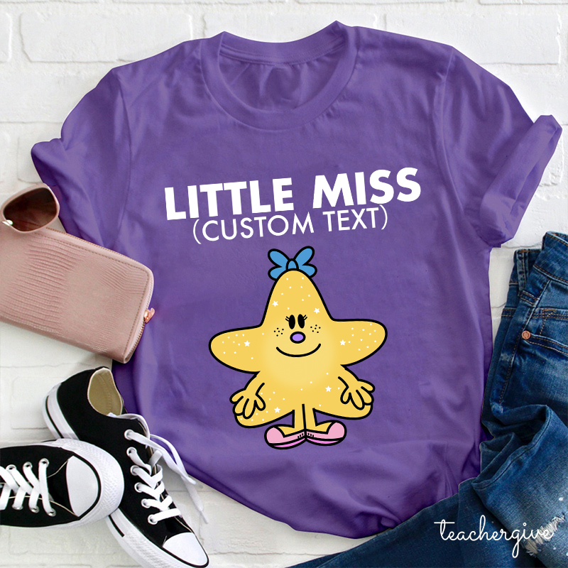 Personalized Little Miss Teacher T-Shirt