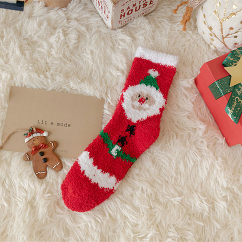 Cute Furry Striped Socks Teacher Socks