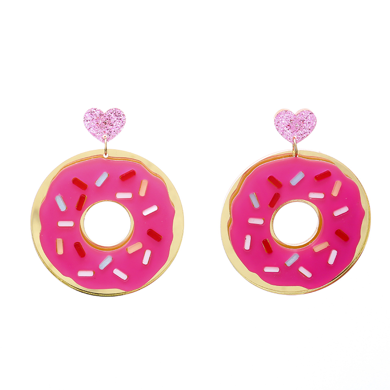 Doughnut Teacher Acrylic Earrings
