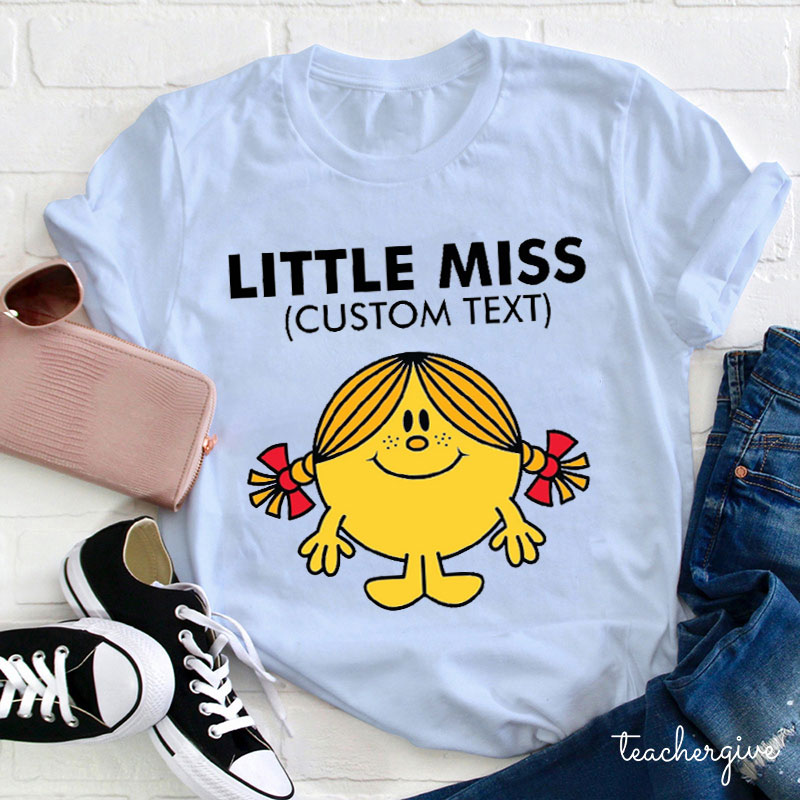 Personalized Little Miss Teacher T-Shirt