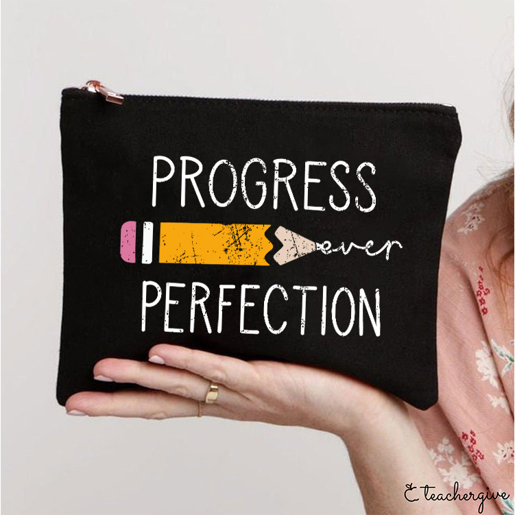Progress Perfection Teacher Makeup Bag