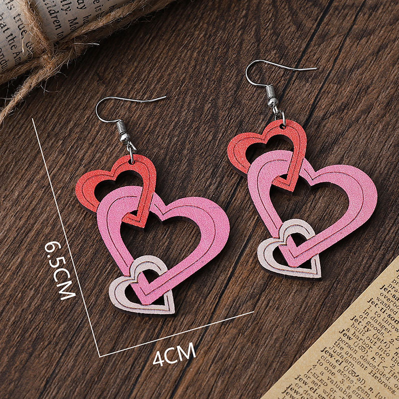Put Your Heart And My Heart In A String Teacher Wooden Earrings