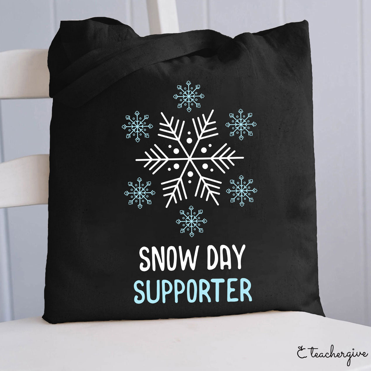 Snow Day Supporter Teacher Tote Bag
