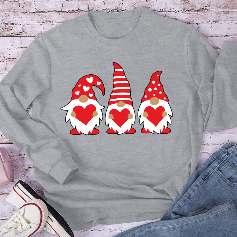 Three Love Gnomes Teacher Long Sleeve T-Shirt