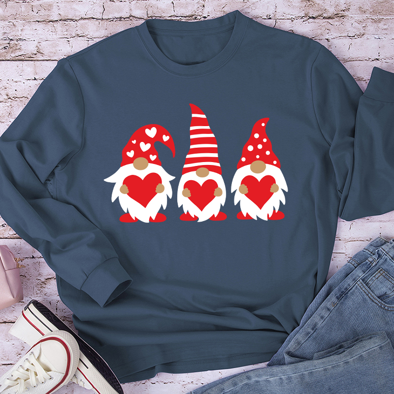 Three Love Gnomes Teacher Long Sleeve T-Shirt