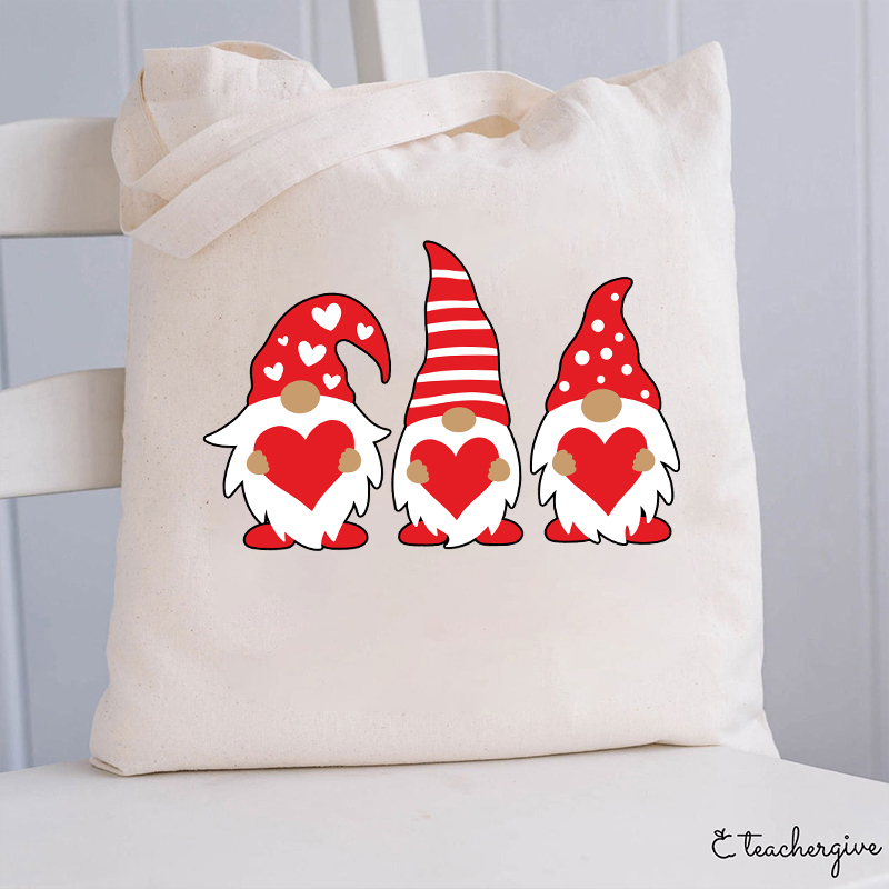 Three Love Gnomes Teacher Tote Bag