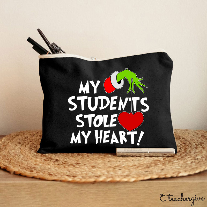 My Students Stole My Heart Teacher Makeup Bag