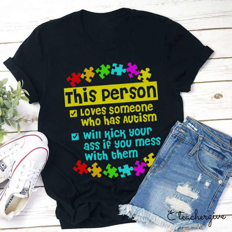 Checkboxes This Person Teacher T-Shirt