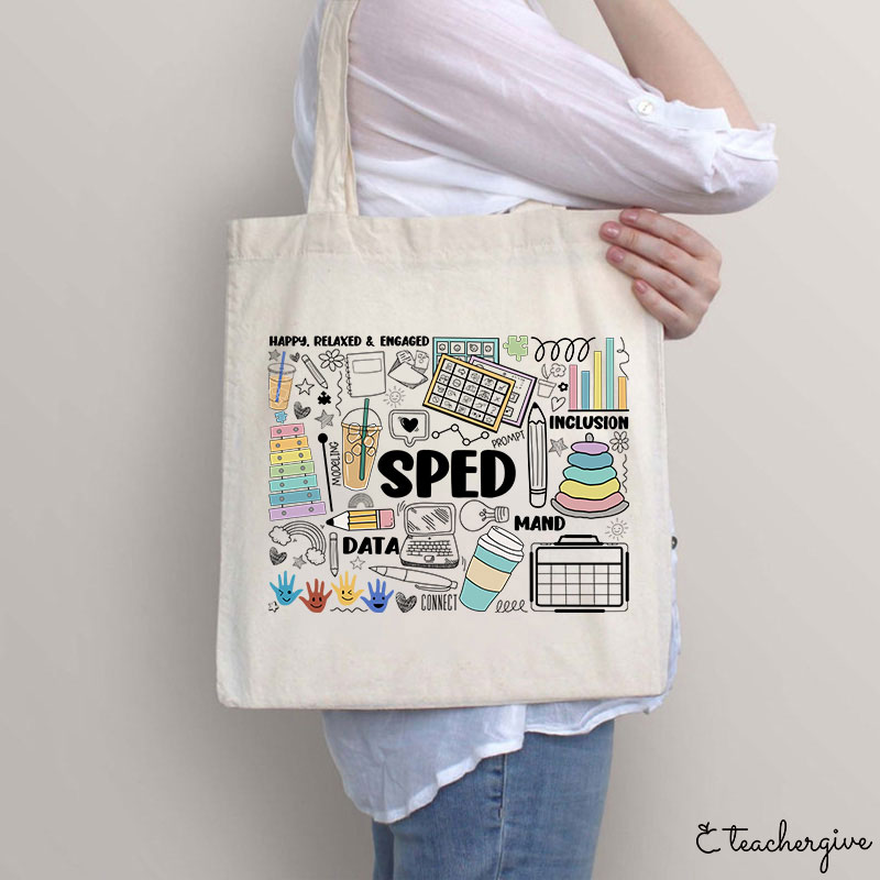 Happy Relaxed And Engaged Teacher Tote Bag
