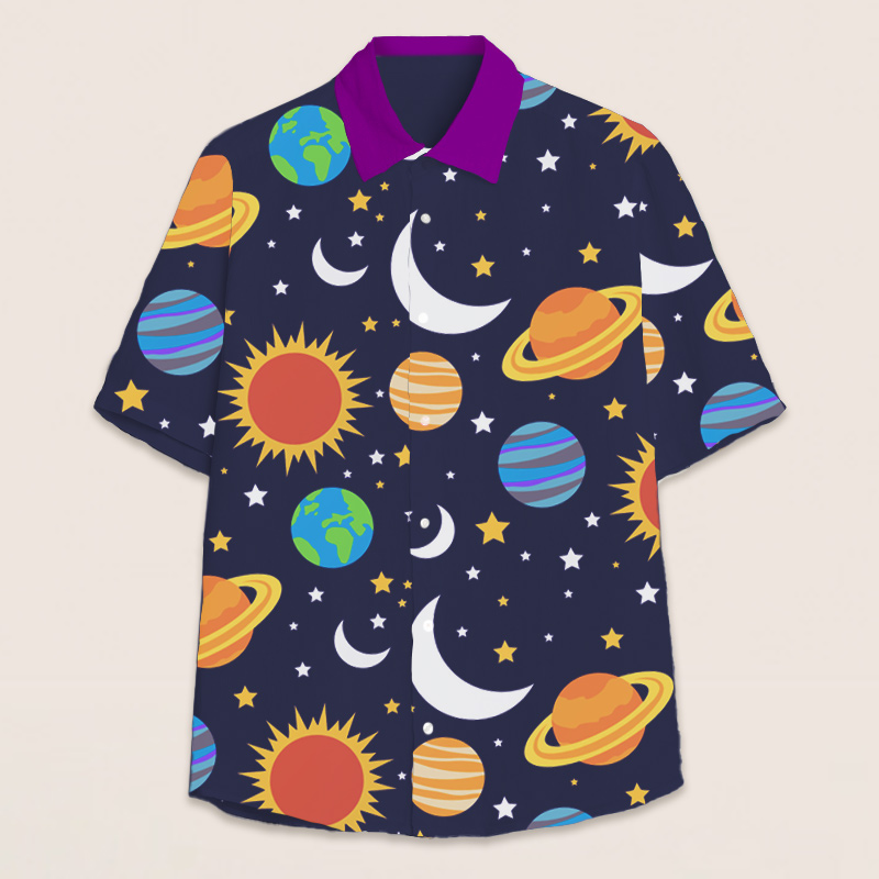 Soar Through Space Teacher Short Sleeve Shirt