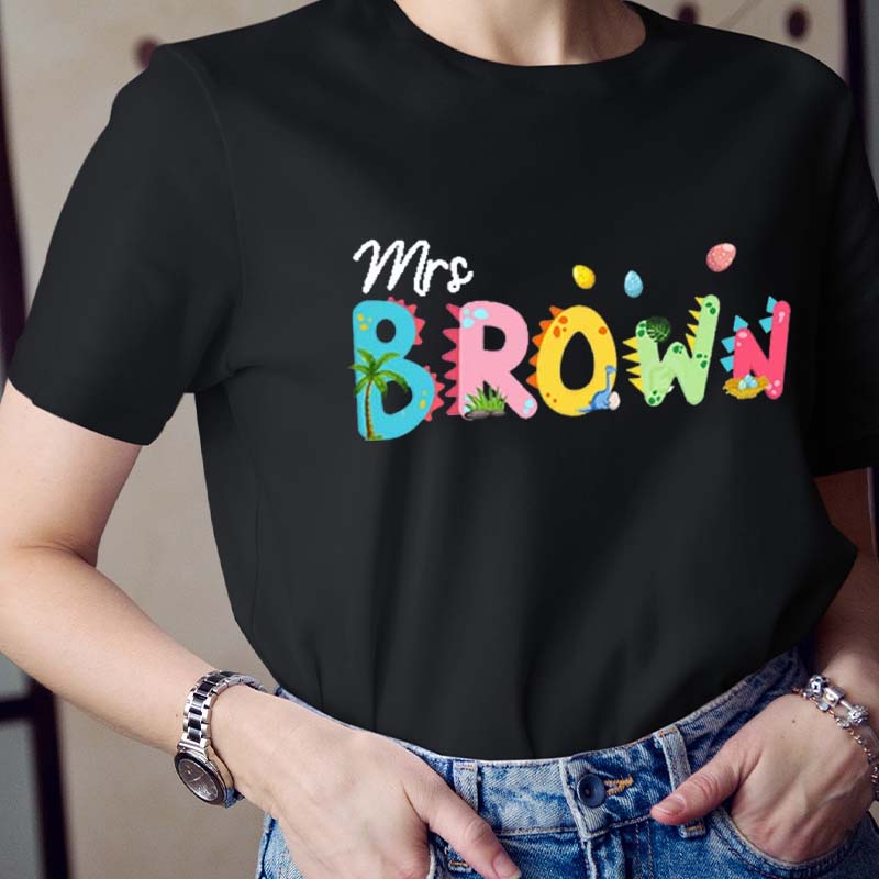 Personalized Easter Day Teacher T-Shirt