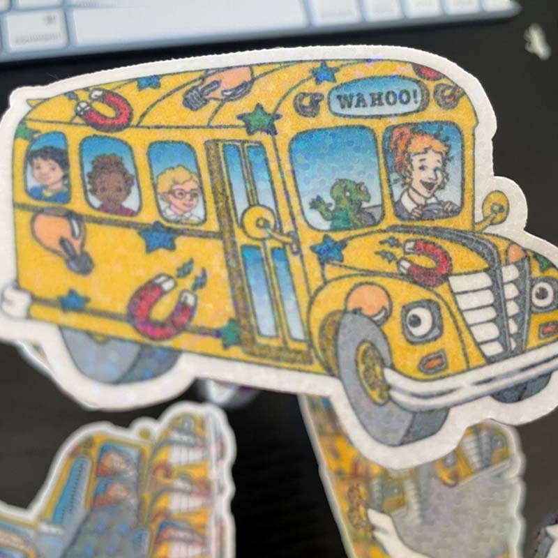 Magic School Bus Inspired Teacher Stickers
