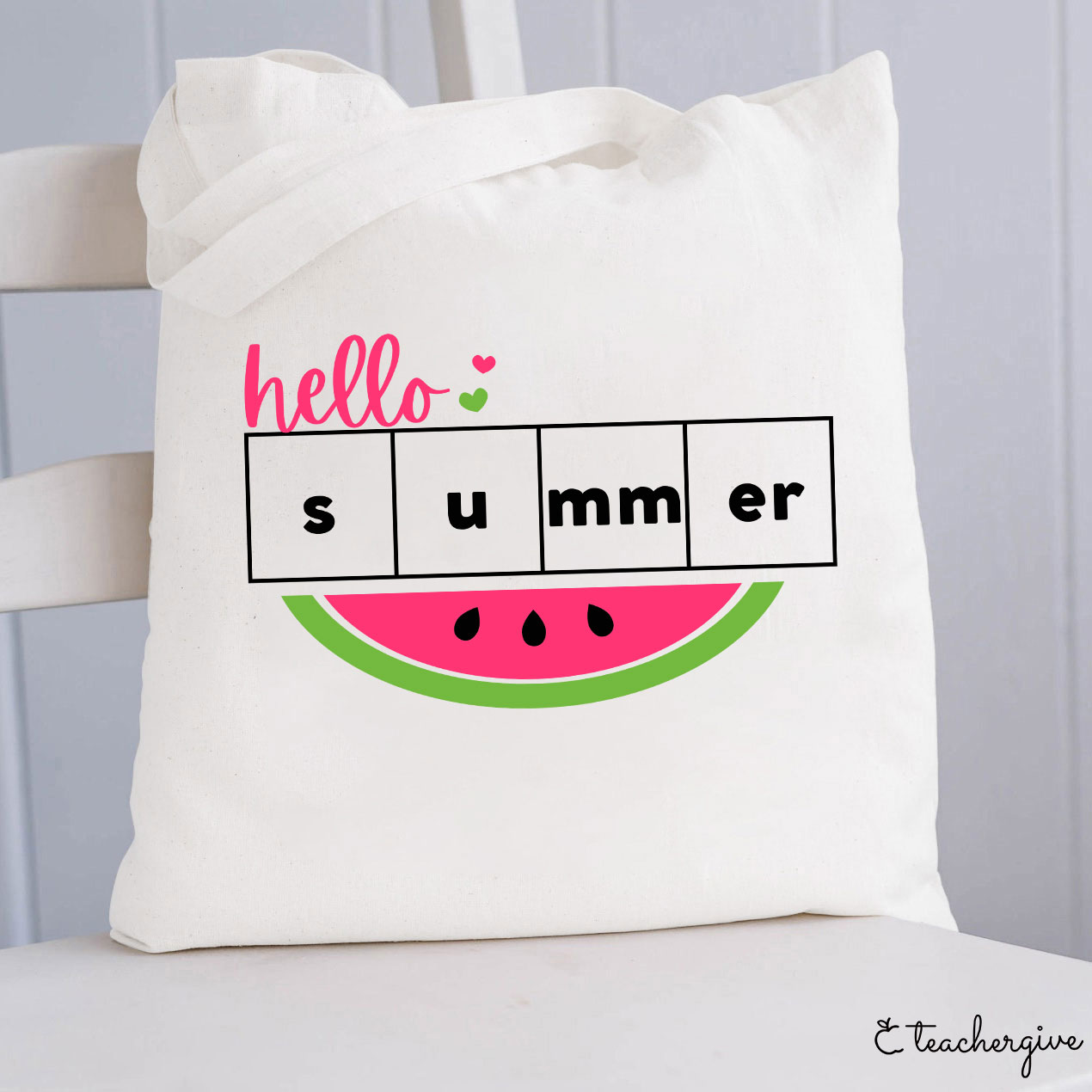 Hello Summer Watermelon Teacher Tote Bag