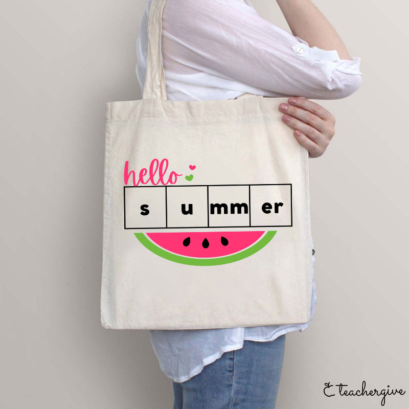 Hello Summer Watermelon Teacher Tote Bag