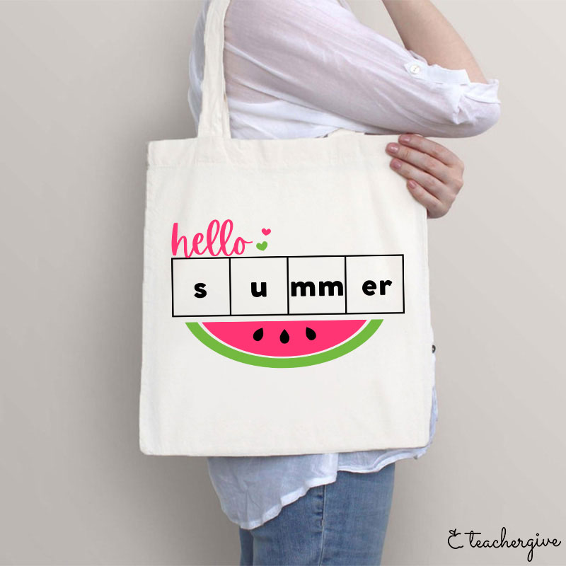 Hello Summer Watermelon Teacher Tote Bag