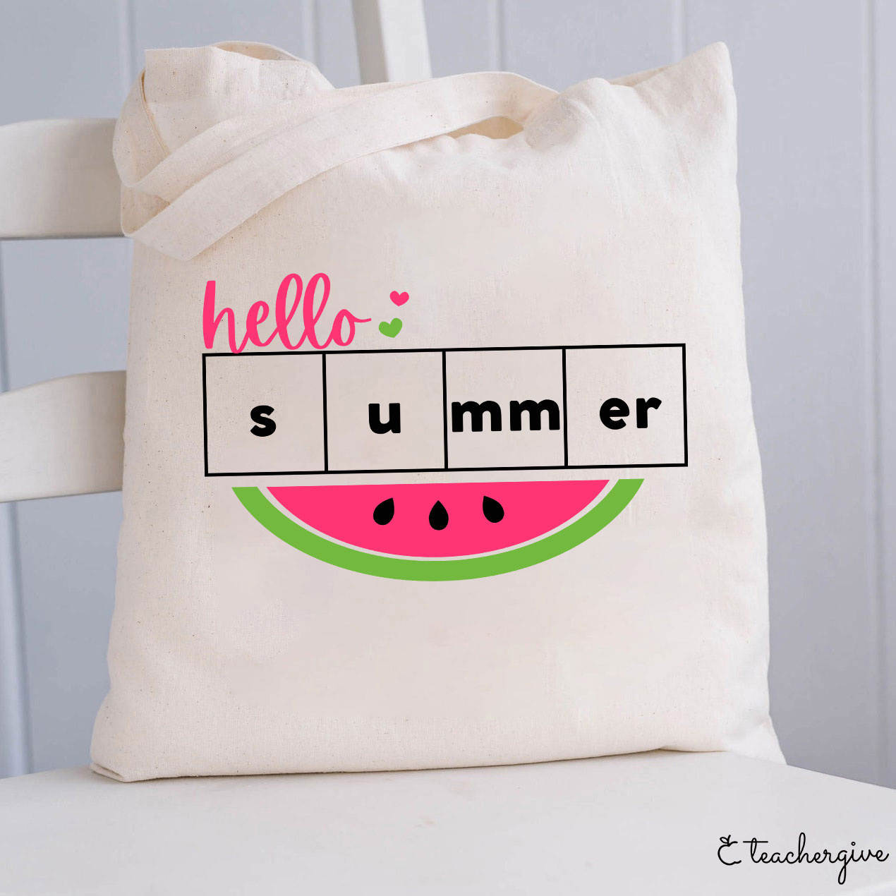 Hello Summer Watermelon Teacher Tote Bag