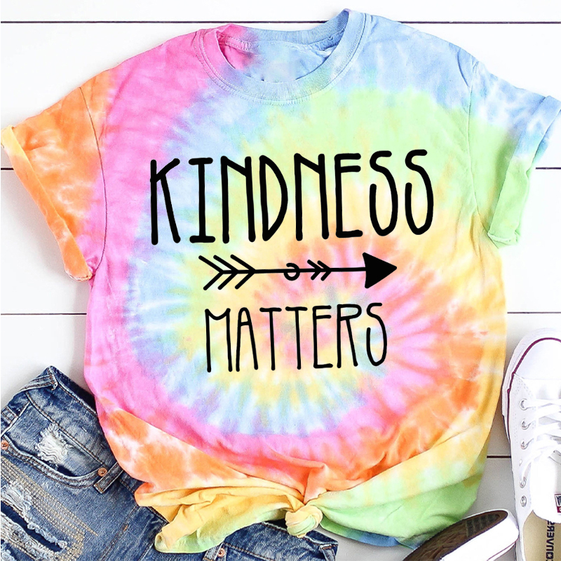 tie dye words on shirt