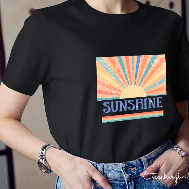 Sunshine Rainbow Teacher T-Shirt