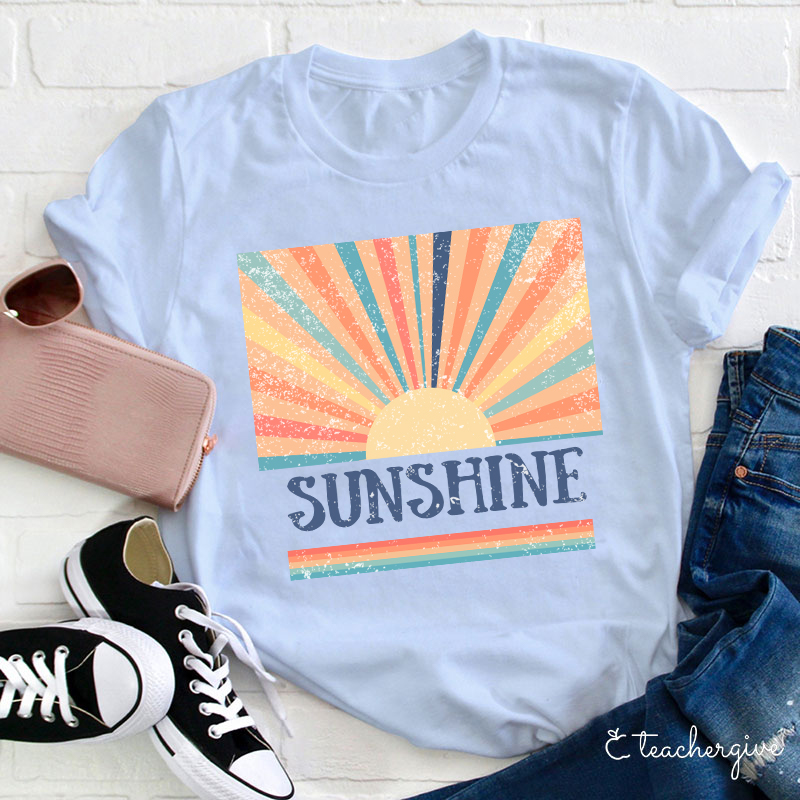 Sunshine Rainbow Teacher T-Shirt
